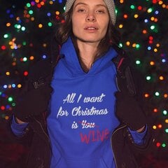 Džemperis "All I want for christmas is WINE" цена и информация | Оригинальные свитеры | 220.lv