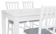2-u krēslu komplekts Marynarz-1, pelēks/balts цена и информация | Virtuves un ēdamistabas krēsli | 220.lv