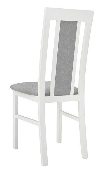 2 krēslu komplekts Belia, balts/pelēks cena un informācija | Virtuves un ēdamistabas krēsli | 220.lv