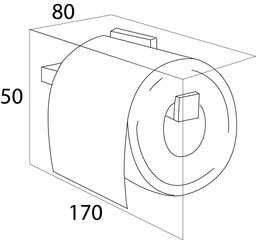 "Tiger Items" Tualetes papīra turētājs vannas un dušas istabai цена и информация | Аксессуары для ванной комнаты | 220.lv