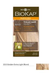 Matu krāsa Biokap Nutricolor Nr. 10.0 Golden Extra Light Blond Dye 140 ml cena un informācija | Matu krāsas | 220.lv