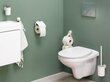 Tiger Urban Rezerves tualetes papīra turētājs, brīvi stāvošs, balts cena un informācija | Vannas istabas aksesuāri | 220.lv