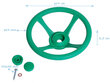 Stūres rats rotaļu laukumiem (zaļš) 4IQ cena un informācija | Bērnu rotaļu laukumi, mājiņas | 220.lv