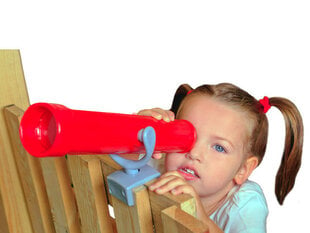 Teleskops rotaļu laukumiem (sarkans ar pelēku) 4IQ cena un informācija | Bērnu rotaļu laukumi, mājiņas | 220.lv