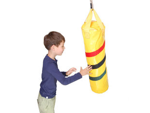 Piekarināms bērnus boksa maiss (dzeltens) 4IQ cena un informācija | Bokss un austrumu cīņas | 220.lv