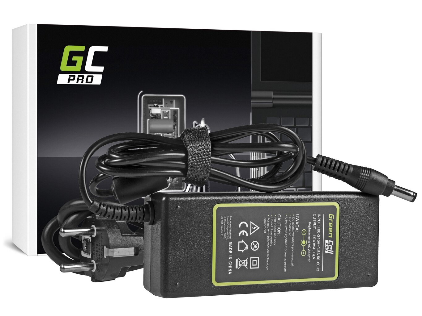 Green Cell 19V, 4.74A, 90W цена и информация | Lādētāji portatīvajiem datoriem | 220.lv