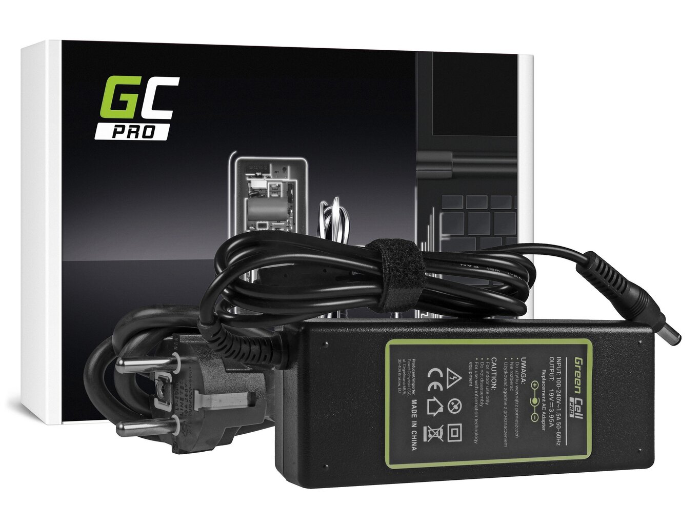 Green Cell 19V, 3.95A, 75W cena un informācija | Lādētāji portatīvajiem datoriem | 220.lv