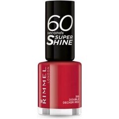 Rimmel London 60 Seconds Super Shine nagu laka 8 ml, 310 Double Decker Red cena un informācija | Nagu lakas, stiprinātāji | 220.lv