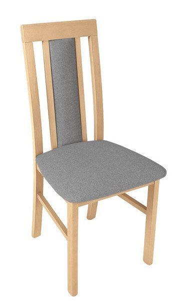 2 krēslu komplekts BRW Belia, pelēks/brūns cena un informācija | Virtuves un ēdamistabas krēsli | 220.lv