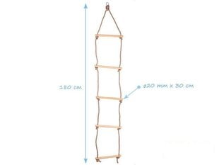 Virvju kāpšanas kāpnes EKO (5 pakāpieni) 4IQ cena un informācija | Slidkalniņi, kāpšanas konstruktori | 220.lv