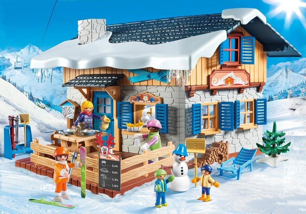 9280 PLAYMOBIL® Family Fun Slēpošanas kūrorta terase cena un informācija | Konstruktori | 220.lv