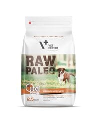 Raw Paleo sausa, bezgraudu barība vidējo šķirņu kucēniem Puppy Medium, 2,5 kg cena un informācija | Sausā barība suņiem | 220.lv