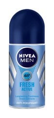 Rullīšu dezodorants vīriešiem Nivea Active Fresh 50 ml cena un informācija | Dezodoranti | 220.lv