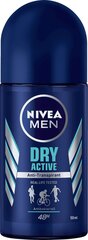 Rullīšu dezodorants vīriešiem Nivea Dry Active 50 ml цена и информация | Дезодоранты | 220.lv