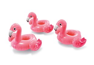 Piepūšamais dzērienu turētājs Flamingo, 33x25 cm, 3 gab. cena un informācija | Piepūšamās rotaļlietas un pludmales preces | 220.lv