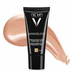 Šķidrais grima pamats Vichy Dermablend 30 ml, 20 Vanilla, 20 Vanilla cena un informācija | Vichy Dekoratīvā kosmētika | 220.lv