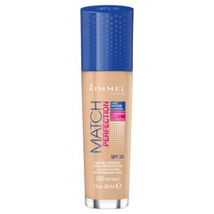 Grima pamats Rimmel London Macth & Perfection, 30 ml, Nr.010 Light Porcelain cena un informācija | Grima bāzes, tonālie krēmi, pūderi | 220.lv