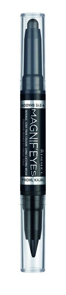 Acu ēnas Rimmel London Magnif Eyes 1.6 g, 001 Back To Blacks цена и информация | Acu ēnas, skropstu tušas, zīmuļi, serumi | 220.lv