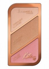 Палитра для скульптурирования лица Rimmel Kate, 001 Golden Sand цена и информация | Пудры, базы под макияж | 220.lv