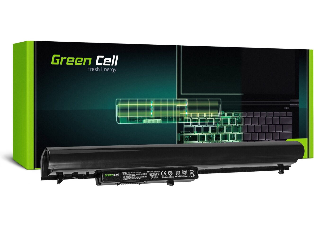 Green Cell ® Laptop akumulators OA04 HSTNN-LB5S piemērots HP 14 15, HP Pavilion 14 15, Compaq 14 15 i HP 240 245 246 250 255 256 G2 G3 цена и информация | Akumulatori portatīvajiem datoriem | 220.lv