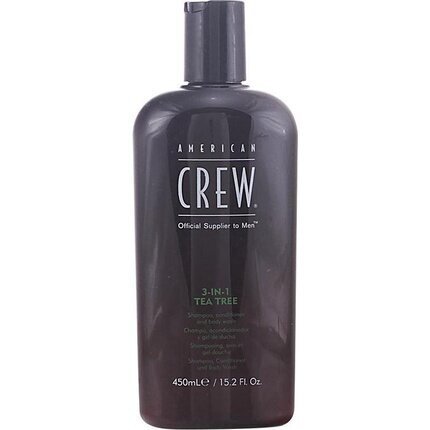 Šampūns, kondicionieris un dušas želeja ar tējas koka ekstraktu American Crew 3-In-1 Tea Tree 450 ml цена и информация | Šampūni | 220.lv