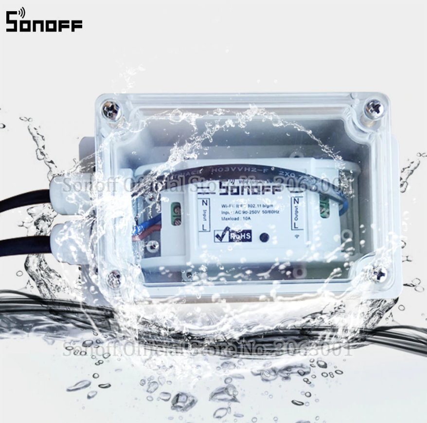 Sonoff IP66 Waterproof Box instalācijas kaste cena un informācija | Drošības sistēmas, kontrolieri | 220.lv