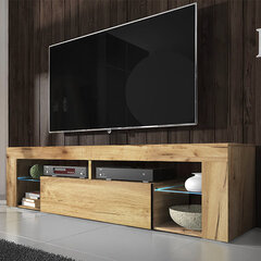 ТВ столик Bianko LED, коричневый цена и информация | Тумбы под телевизор | 220.lv