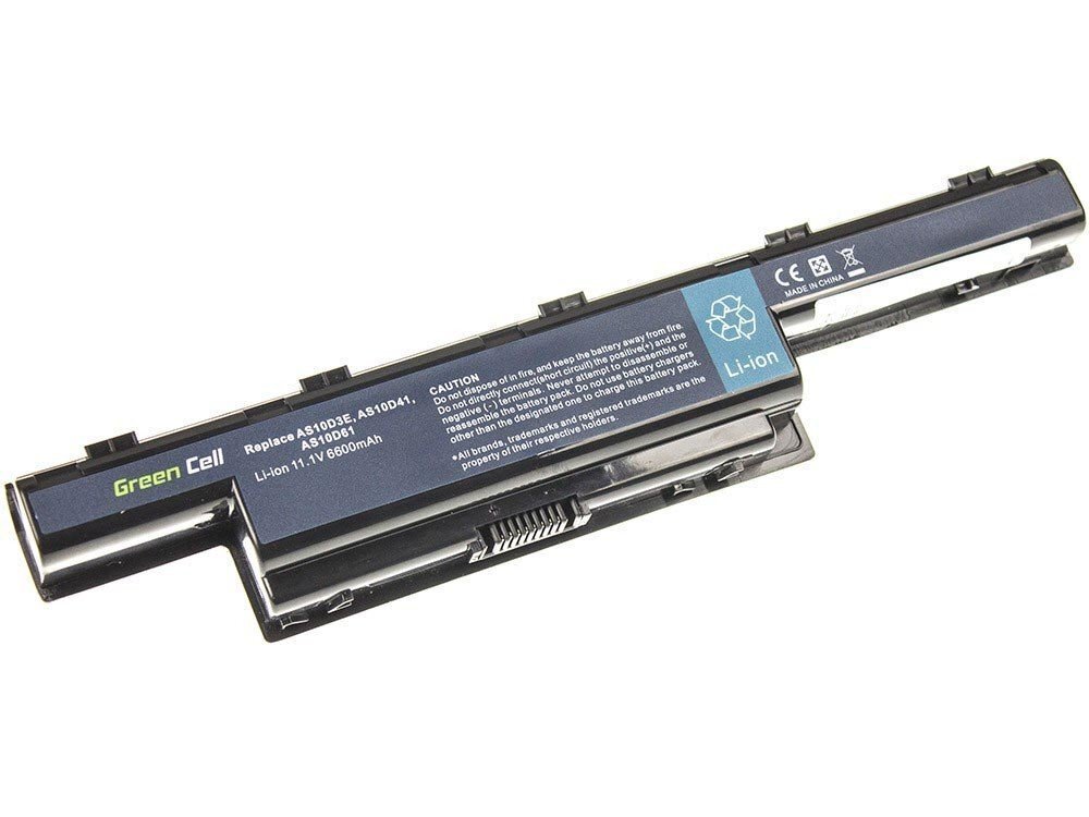 Green Cell Laptop Akumulators piemērots Acer Aspire 5733 5741 5742 5742G 5750G E1-571 TravelMate 5740 5742 6600mAh цена и информация | Akumulatori portatīvajiem datoriem | 220.lv