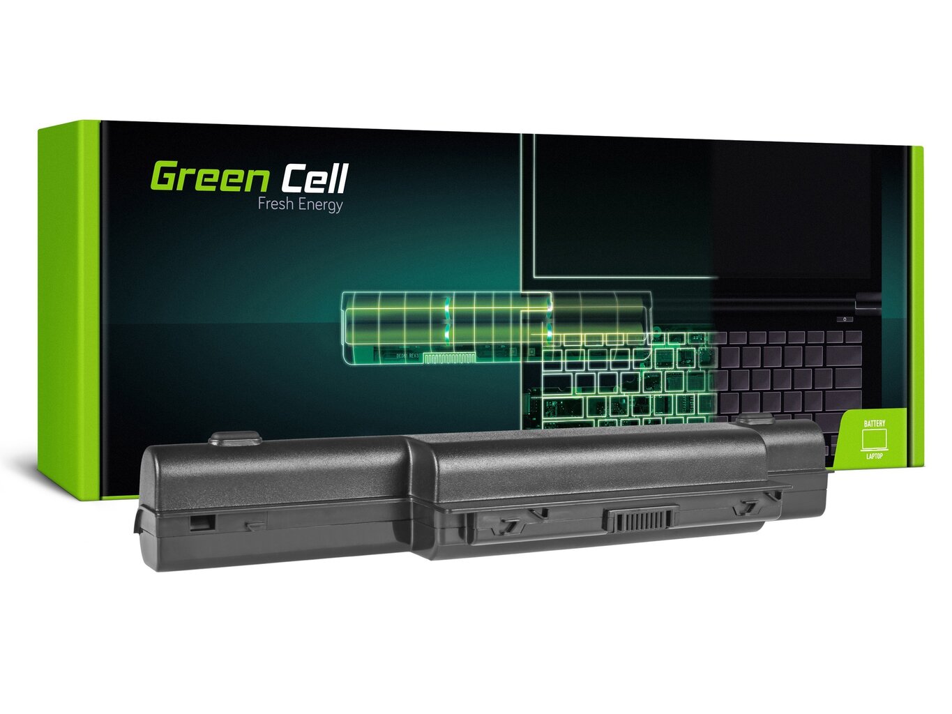 Green Cell Laptop Akumulators piemērots Acer Aspire 5733 5741 5742 5742G 5750G E1-571 TravelMate 5740 5742 8800mAh cena un informācija | Akumulatori portatīvajiem datoriem | 220.lv