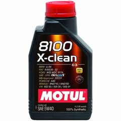 Eļļa Motul 8100 X-Clean C3, 5W40, 1L cena un informācija | Motoreļļas | 220.lv