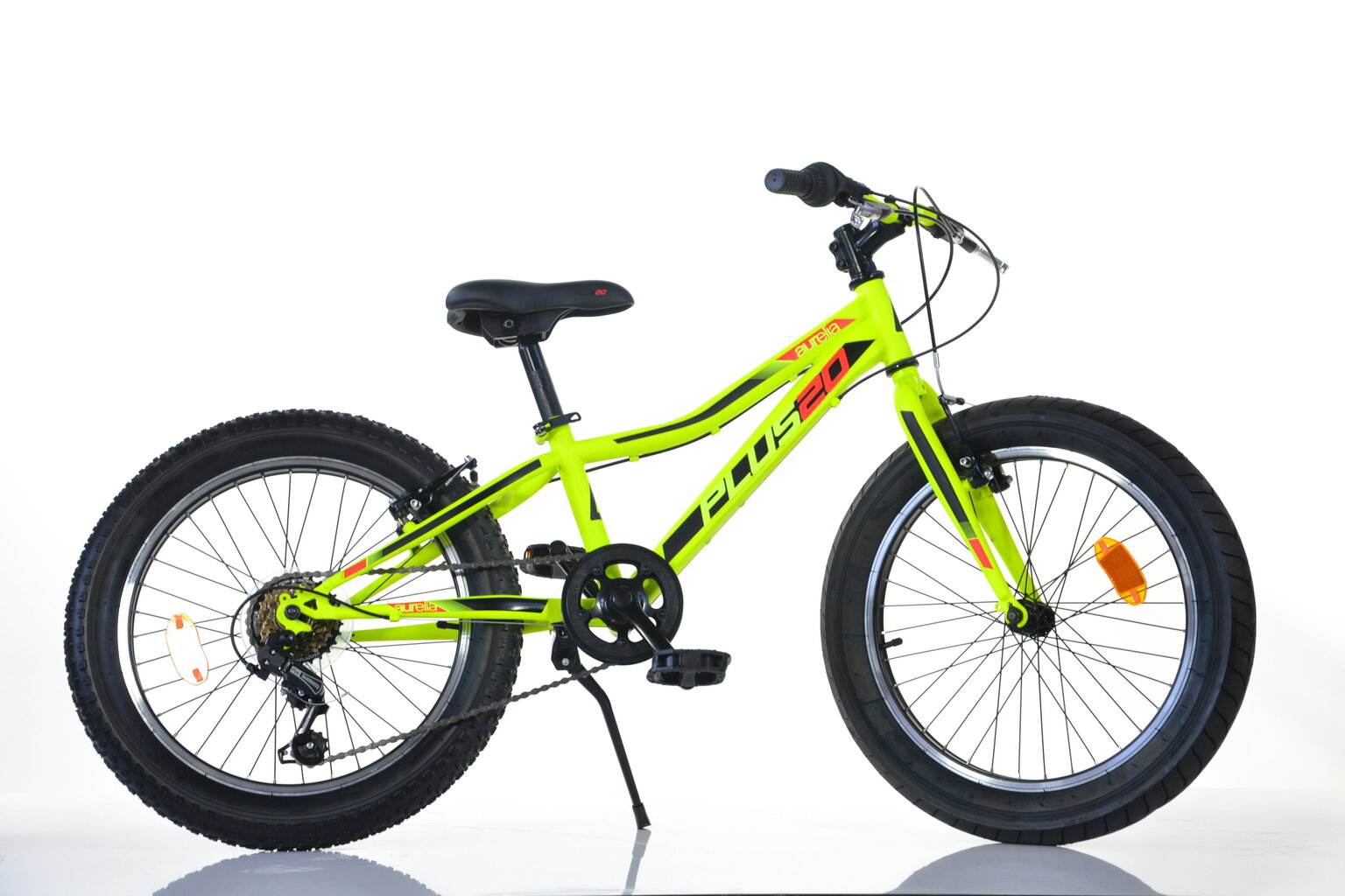 Bērnu kalnu velosipēds Dino Bikes Aurelia MTB Plus 20", dzeltens цена и информация | Velosipēdi | 220.lv