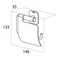 Tiger Colar tualetes papīra ruļļu turētājs ar vāku Nerūsējošais tērauds pulēts цена и информация | Vannas istabas aksesuāri | 220.lv