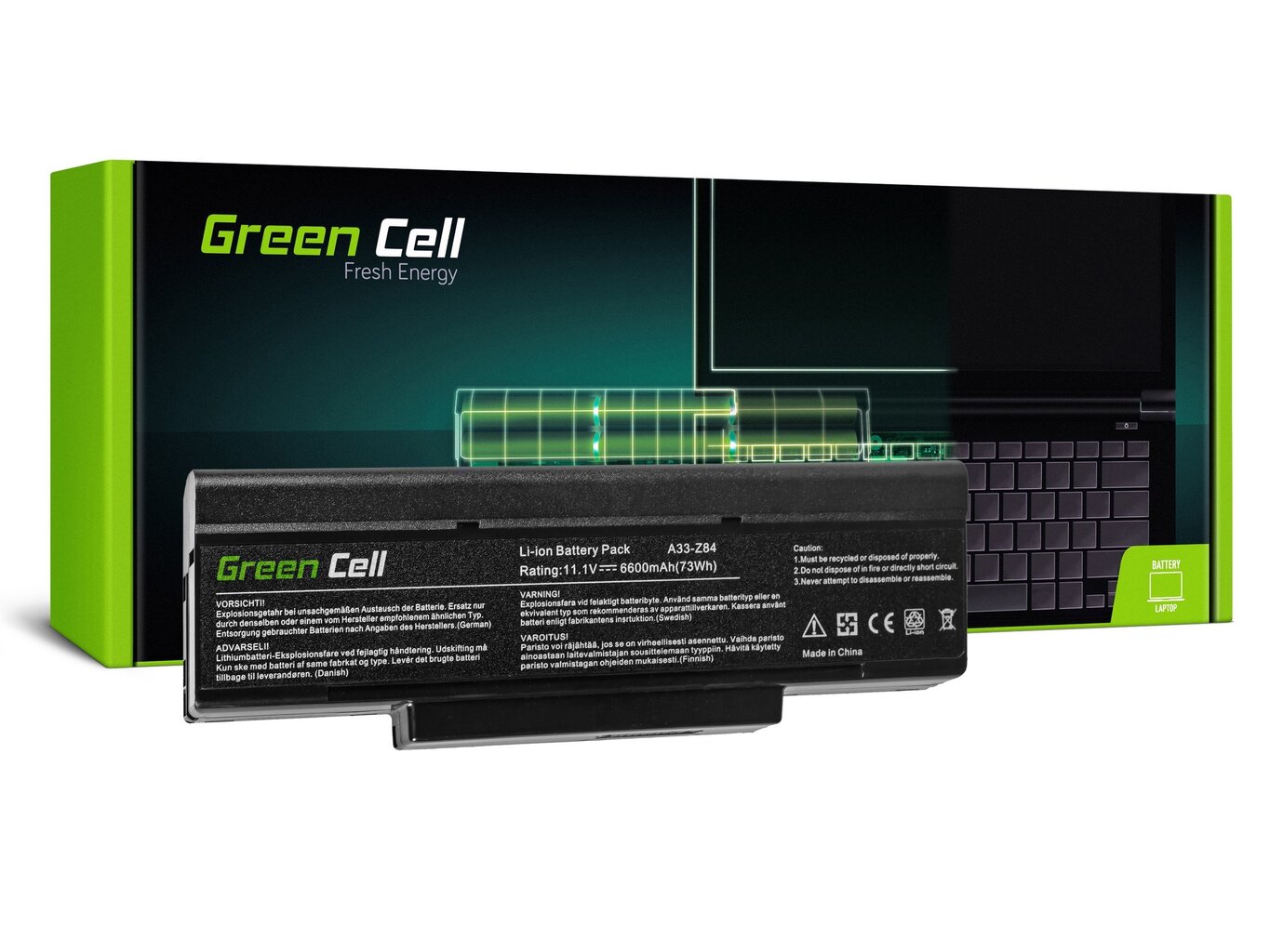 Green Cell Laptop Akumulators piemērots Asus A9 S9 S96 Z62 Z9 Z94 Z96 PC CLUB EnPower ENP 630 COMPAL FL90 COMPAL FL92 цена и информация | Akumulatori portatīvajiem datoriem | 220.lv