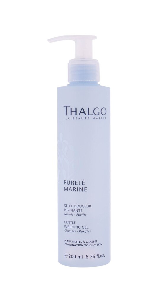 Attīrošs sejas gels taukainai ādai Thalgo Purete Marine 200 ml cena un informācija | Sejas ādas kopšana | 220.lv