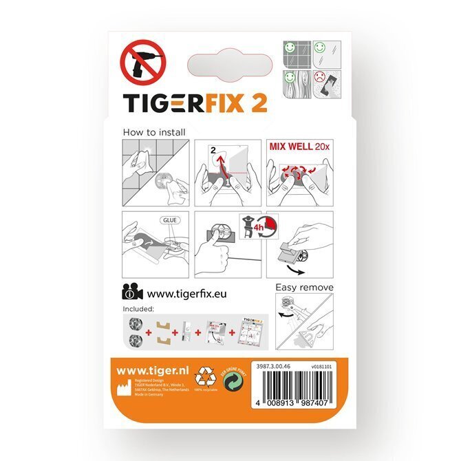 Tiger TigerFix NEW 2 līme cena un informācija | Vannas istabas aksesuāri | 220.lv