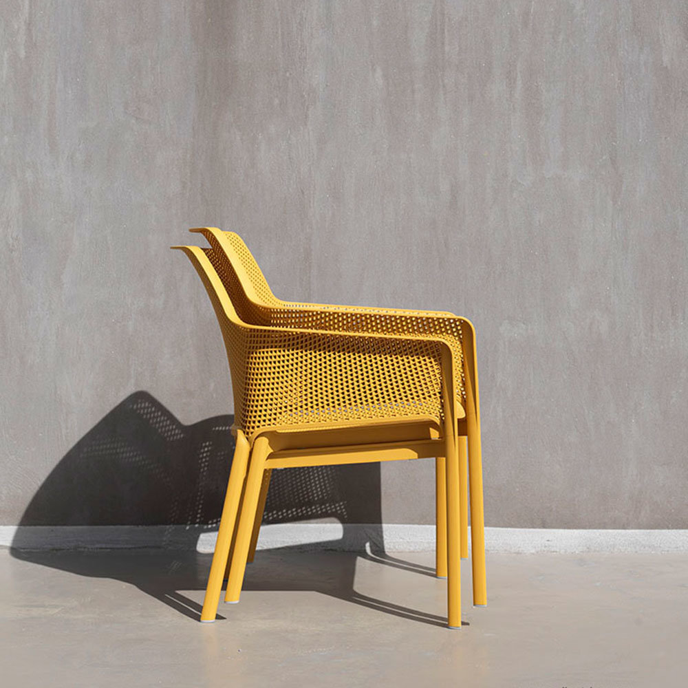 Krēsls Nardi Net Senape, dzeltens cena un informācija | Dārza krēsli | 220.lv