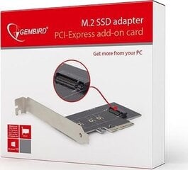 GEMBIRD PEX-M2-01 цена и информация | Адаптеры и USB разветвители | 220.lv