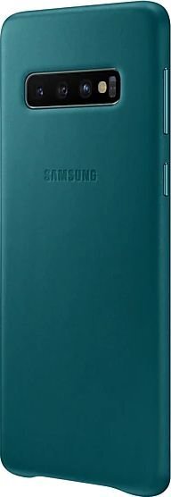 EF-VG973LGE Samsung Leather Cover Green for G973 Galaxy S10 цена и информация | Telefonu vāciņi, maciņi | 220.lv