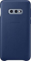 Samsung EF-VG970LNE Оригинальный Кожаный задний чехол-крышка для Galaxy S10e (G970) Синий цена и информация | Чехлы для телефонов | 220.lv