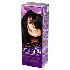 Matu krāsa Wella Wellaton 100 g, dažādu krāsu, 2/0 Black, 2/0 Black cena un informācija | Matu krāsas | 220.lv