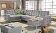 Universāls stūra dīvāns Asgard U, mākslīgā āda, melns цена и информация | Stūra dīvāni | 220.lv