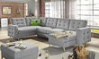 Universāls stūra dīvāns Asgard U-2, gobelēns, gaiši pelēks цена и информация | Stūra dīvāni | 220.lv