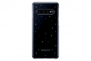 Samsung EF-KG973CBE Oriģināls aizmugures maks-apvalks ar LED apgaismojumu priekš Galaxy S10 Melns цена и информация | Чехлы для телефонов | 220.lv