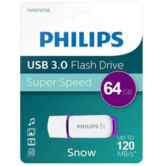 USB flash Philips 64GB 3.0 Drive Snow Edition cena un informācija | Philips Ārējie datu nesēji | 220.lv