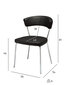 4 krēslu komplekts FurnHouse Preben, melns цена и информация | Virtuves un ēdamistabas krēsli | 220.lv