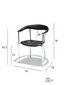 4 krēslu komplekts FurnHouse Katja, melns цена и информация | Virtuves un ēdamistabas krēsli | 220.lv