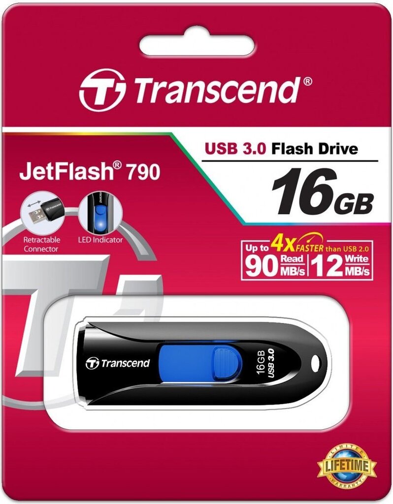 MEMORY DRIVE FLASH USB3 16GB/790 TS16GJF790K TRANSCEND цена и информация | USB Atmiņas kartes | 220.lv