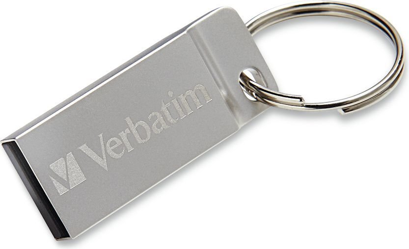 "verbatim usb zibatmiņas diskdziņš, usb 2.0, 32 gb, metāla izpildītājs, store n go, sudraba, 98749, usb a, ar cilpu cena un informācija | USB Atmiņas kartes | 220.lv