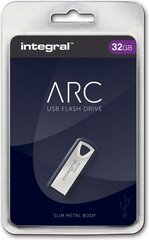 Integral - Pendrive ARC 32GB Slim Metal цена и информация | USB накопители | 220.lv