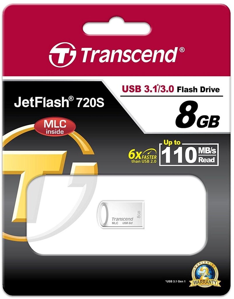 Transcend TS8GJF720S цена и информация | USB Atmiņas kartes | 220.lv